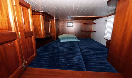 Kikkerkoning   Slaapkamer  Kabine hinten  SB